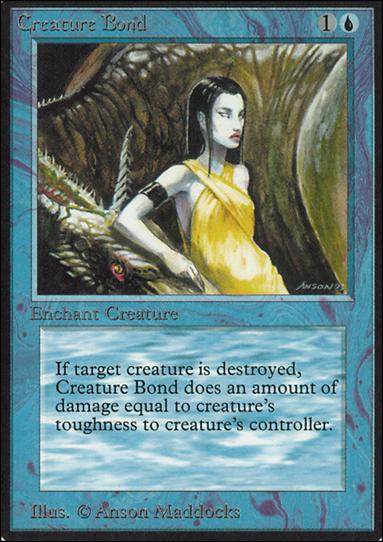 Magic the Gathering: Limited Edition Alpha (Base Set) card 55 Creature Bond