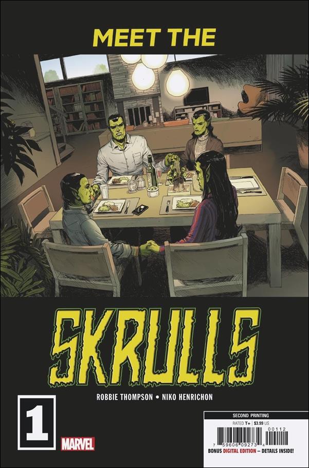 Meet the Skrulls issue 1-F Niko Henrichon Cover (2nd Printing)