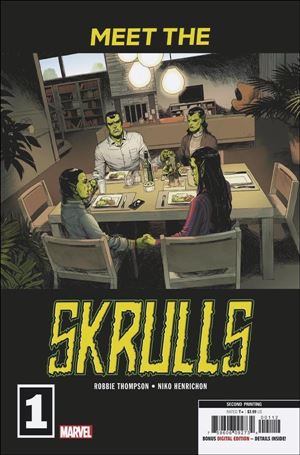Meet the Skrulls issue 1-F Niko Henrichon Cover (2nd Printing)