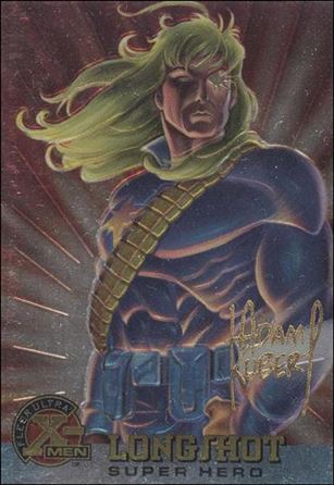 1996 Fleer Ultra X-Men All Chromium (Gold Signature Parallel Base Set) card 54 Longshot