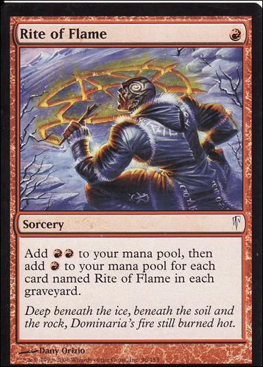 Magic the Gathering: Coldsnap (Base Set) card 96 Rite of Flame