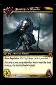 World of Warcraft: March of the Legion (Base Set) card 223 Vindicator Khorin
