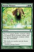 Magic the Gathering: Worldwake (Base Set) card 97 Bestial Menace