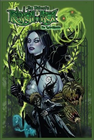 Tarot: Witch of the Black Rose issue 122/123-B Green Background Cover