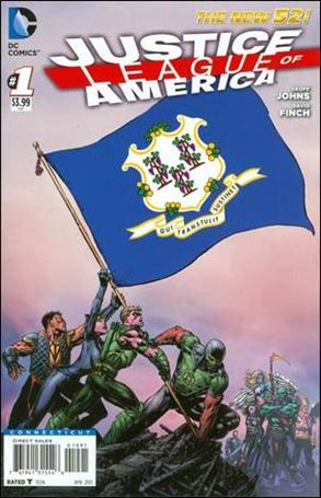 Justice League of America (2013)  issue 1-MG Connecticut State Flag Cover