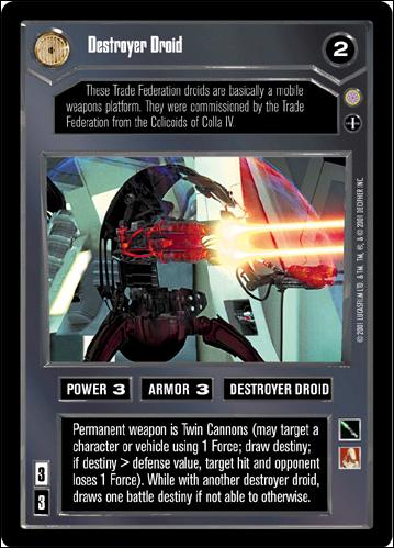 Star Wars: Coruscant Limited (Base Set) card 10 Destroyer Droid