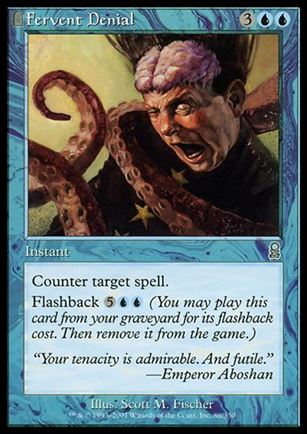 Magic the Gathering: Odyssey (Base Set) card 86 Fervent Denial