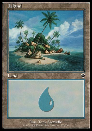 Magic the Gathering: Invasion (Base Set) card 335 Island