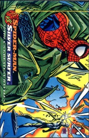 Amazing Spider-Man (Base Set) card 104 Spider-Man vs Silver Surfer