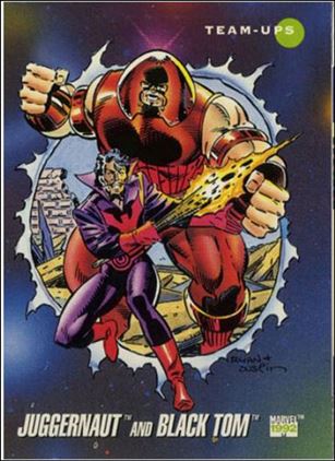 Marvel Universe: Series 3 (Base Set) card 100 Juggernaut and Black Tom