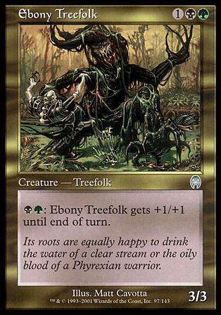 Magic the Gathering: Apocalypse (Base Set) card 97 Ebony Treefolk