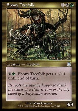 Magic the Gathering: Apocalypse (Base Set) card 97 Ebony Treefolk