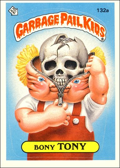 Garbage Pail Kids: Series 04 (Base Set) card 132a Bony Tony