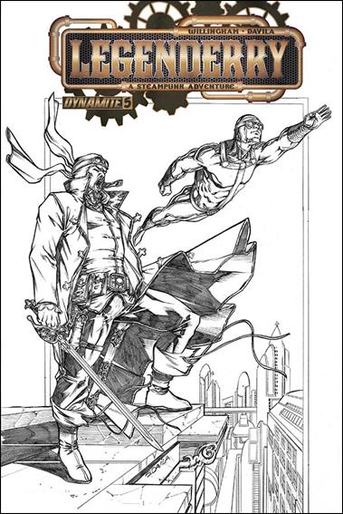 Legenderry: A Steampunk Adventure issue 5-G Sergio Fernandez Davila Black & White Cover