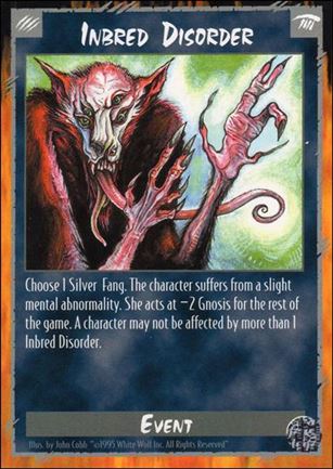 Rage Limited (Base Set) card 131 Inbred Disorder 