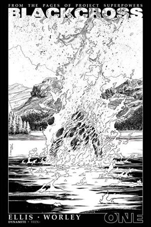 Project Superpowers: Blackcross issue 1-H Declan Shalvey 1:25 Black & White Cover