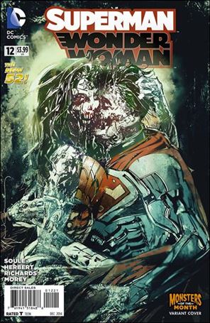 Superman/Wonder Woman issue 12-D Bill Sienkiewicz Monsters of the Month Cover