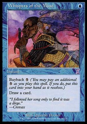Magic the Gathering: Time Spiral (Timeshifted Subset) card 35 Whispers of the Muse