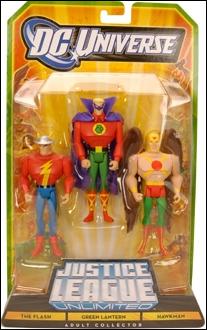 DC Universe: Justice League Unlimited - Fan Collection (3-Packs) figure 6 Flash, Green Lantern and Hawkman