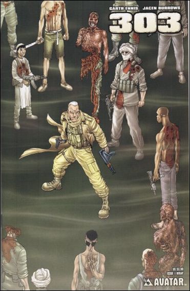 Garth Ennis' 303 issue 1-B Wraparound Cover