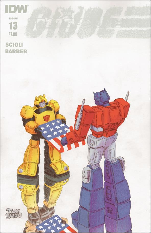 Transformers vs G.I. Joe issue 13 Tom Scioli Standard Cover