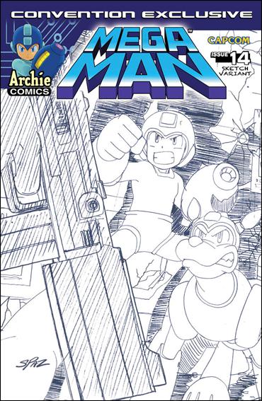 Mega Man issue 14-B 2012 Convention Sketch Cover