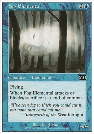 Magic the Gathering: 6th Edition (Base Set) card 69 Fog Elemental