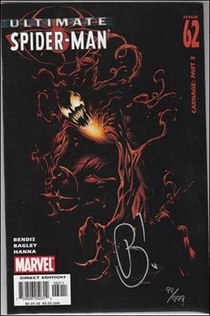 Ultimate Spider-Man (2000) issue 62-C Dynamic Forces (signed by Brian Bendis) 1/999