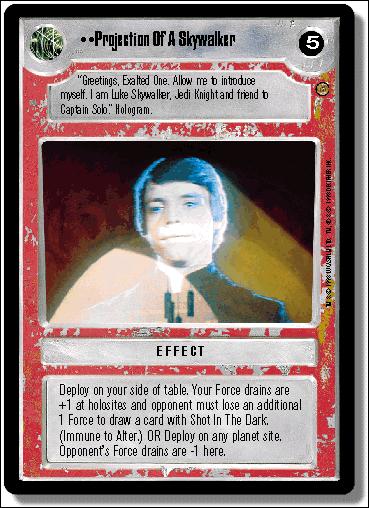 Star Wars: Jabba's Palace Limited (Base Set) card 145 Projection Of A Skywalker