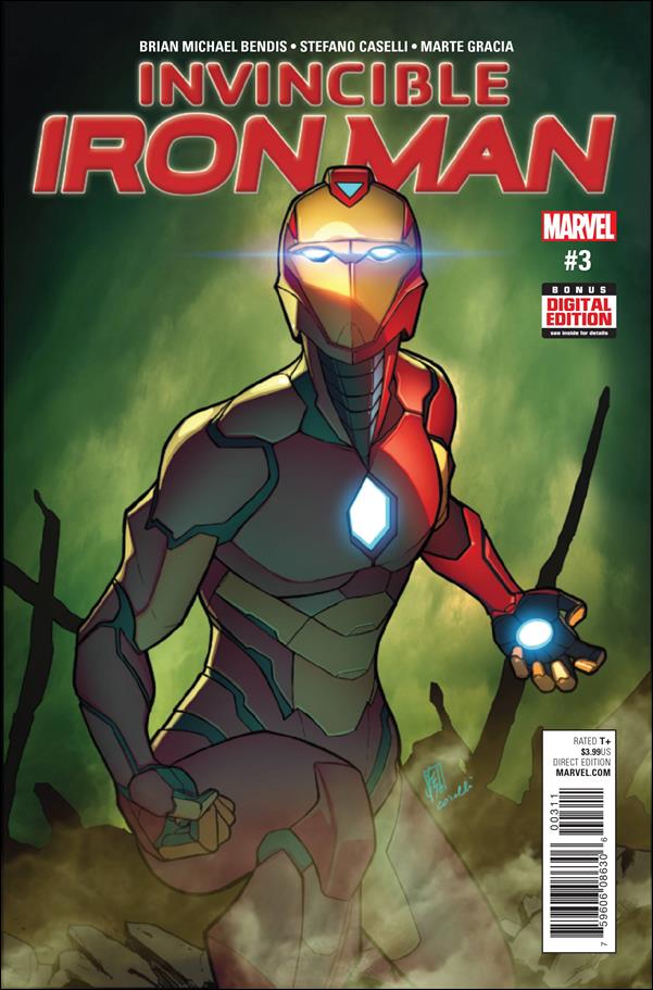 Invincible Iron Man (2017) issue 3 Stefano Caselli Cover