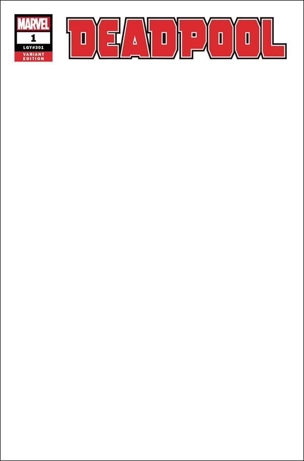 Deadpool (2018) issue 1-C Blank/Sketch Cover