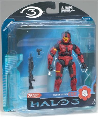Halo 3 Multiplayer (Series 2) figure 1 Spartan C.Q.B. (Red Armor)