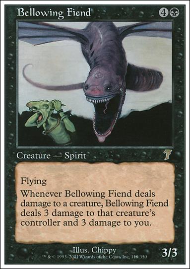 Magic the Gathering: 7th Edition (Base Set) card 119 Bellowing Fiend