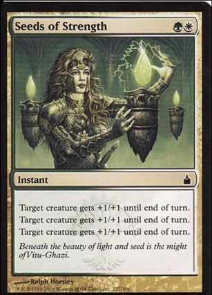 Magic the Gathering: Ravnica (Base Set)  card 227 Seeds of Strength