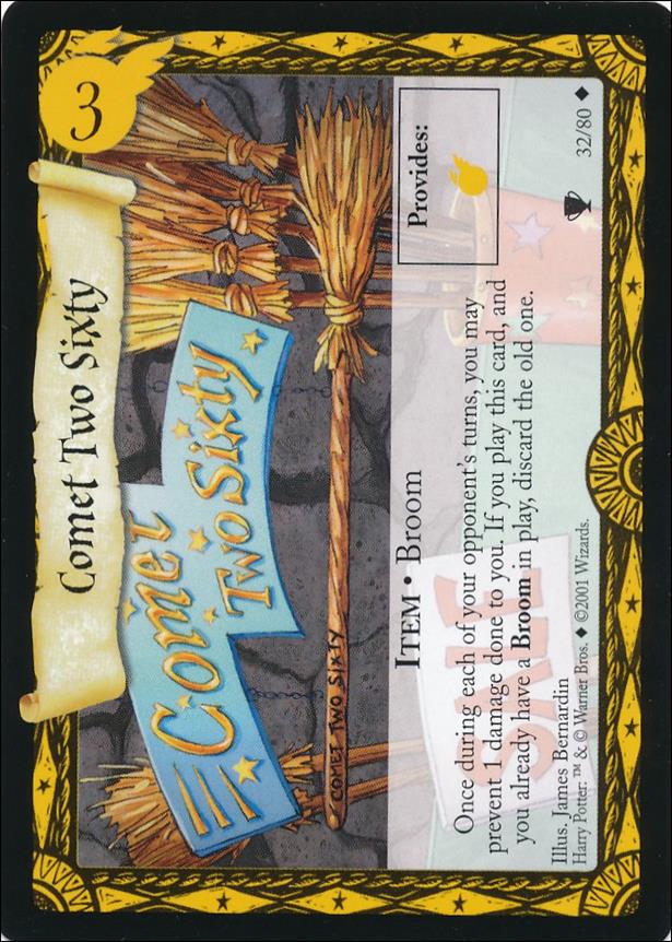 Harry Potter: Quidditch Cup (Base Set) card 32 Comet Two Sixty