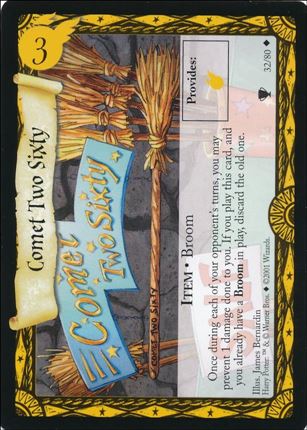 Harry Potter: Quidditch Cup (Base Set) card 32 Comet Two Sixty