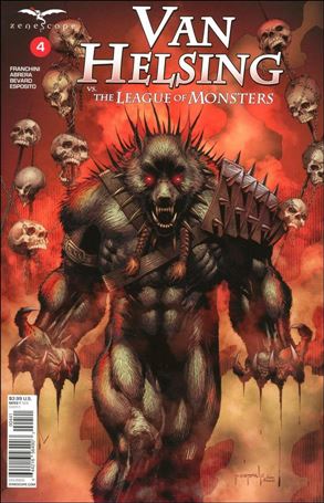 Van Helsing vs the League of Monsters issue 4-D Jason Metcalf Cover
