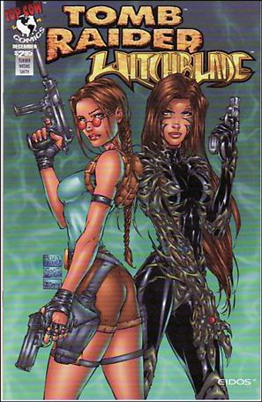 Tomb Raider/Witchblade issue 1-C Back to back - Blue Background