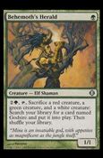 Magic the Gathering: Shards of Alara (Base Set) card 124 Behemoth's Herald