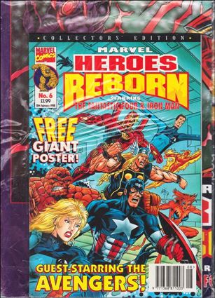 Marvel Heroes Reborn (UK) issue 6 Cardstock Cover Polybagged with Poster
