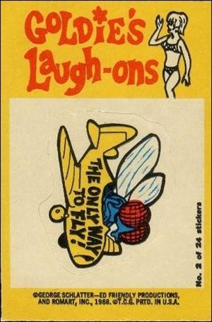Laugh-In  (Sticker Set) card 2 The Only Way to Fly!