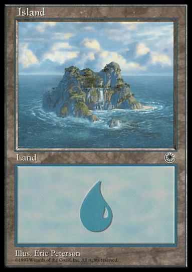 Magic the Gathering: Portal (Base Set) card 197 Island