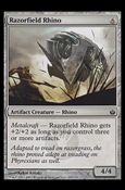 Magic the Gathering: Mirrodin Besieged (Base Set) card 127 Razorfield Rhino