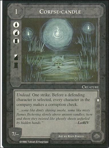 Middle-Earth: The Wizards (Base Set) card 85 Corpse-candle