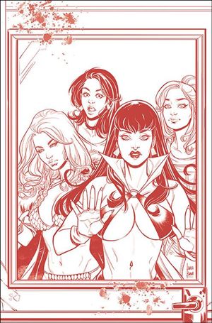 Red Sonja and Vampirella Meet Betty and Veronica issue 5-I Laura Braga 1:21 Red & White Virgin Cover