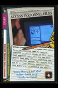 X-Files: The Truth Is Out There (Base Set) card XF97-0281v2 Access Personnel Files