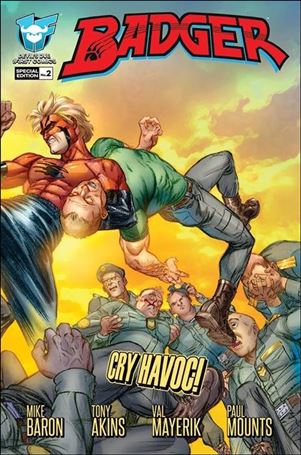 Badger (2016) issue 2-B Tony Akins 1:10 Wraparound Cover