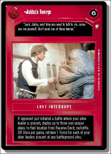 Star Wars: Special Edition Limited (Base Set) card 84 Jabba's Twerps