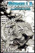 Godzilla Legends issue 1-D Art Adams 1:10 Sketch Cover