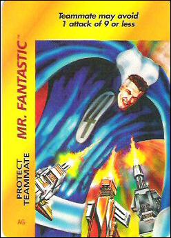 Marvel OverPower (Base Set) card nn146 Mr. Fantastic: Protect Teammate